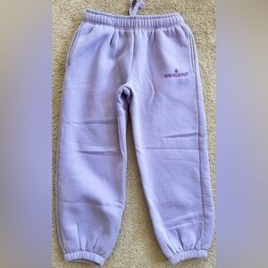 Pink Palm Puff Women’s Size Large/Short Lavender Sweatpants